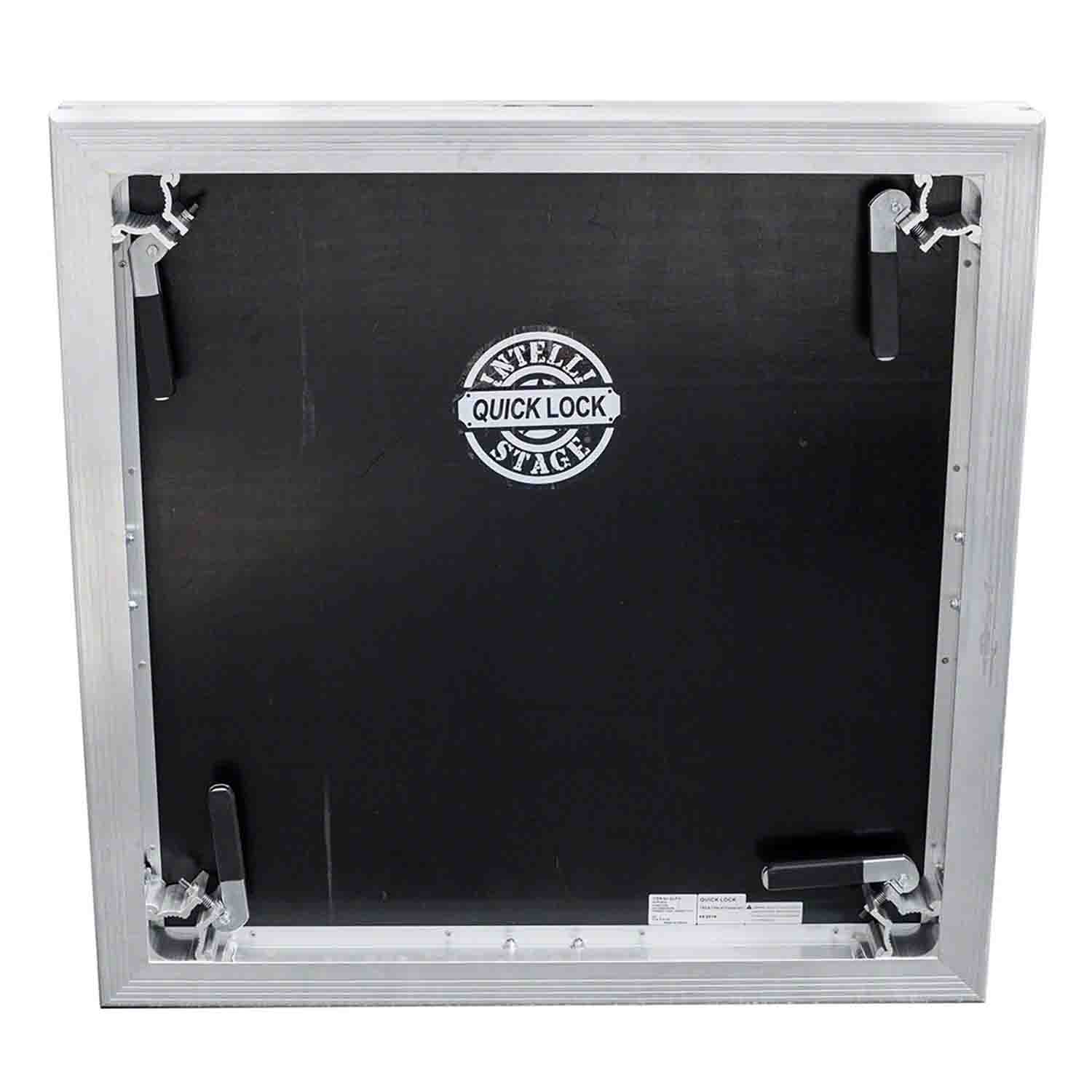 IntelliStage Subcomponent QLP3I 3ft x 3ft Industrial Finish Stage Panel - Black - Hollywood DJ