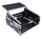 ProX T-4MR-LT--MK2, 4U Rack x 10U Top Mixer DJ Combo Flight Case with Laptop Shelf - Hollywood DJ