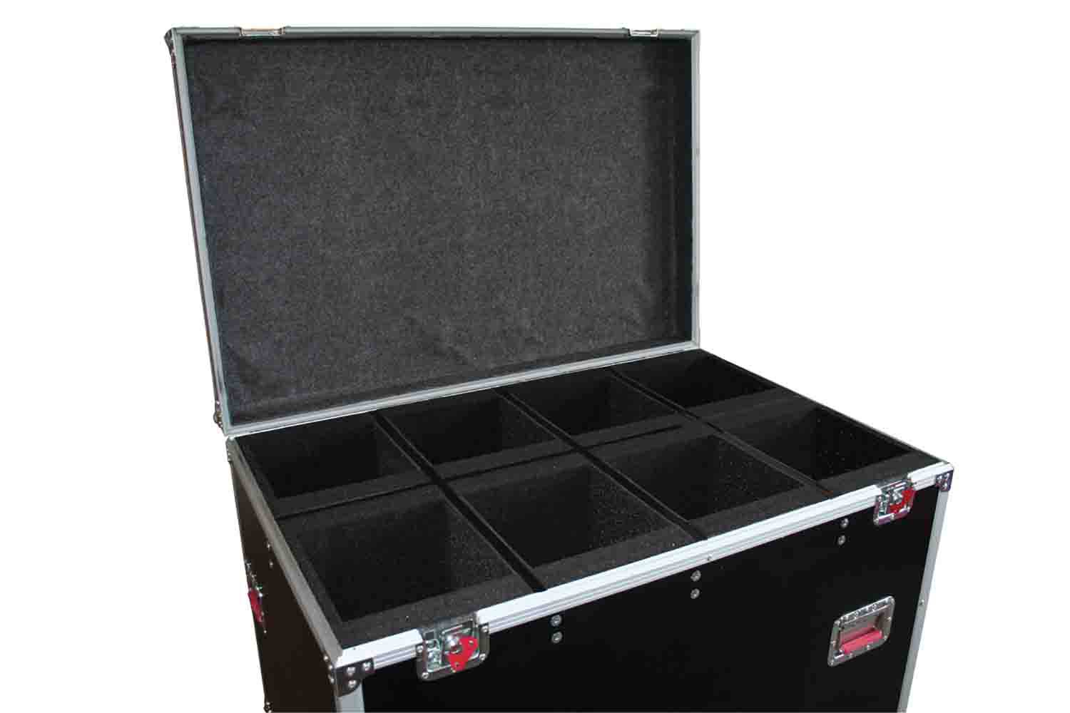 Gator Cases G-TOUR LEKO-S4 Tour Style case for 8 Leko Style Lighting Fixtures - Hollywood DJ