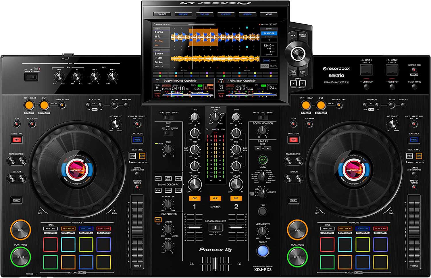 Pioneer DJ XDJ-RX3, 2-Channel Performance All-In-One DJ Controller System - Black - Hollywood DJ