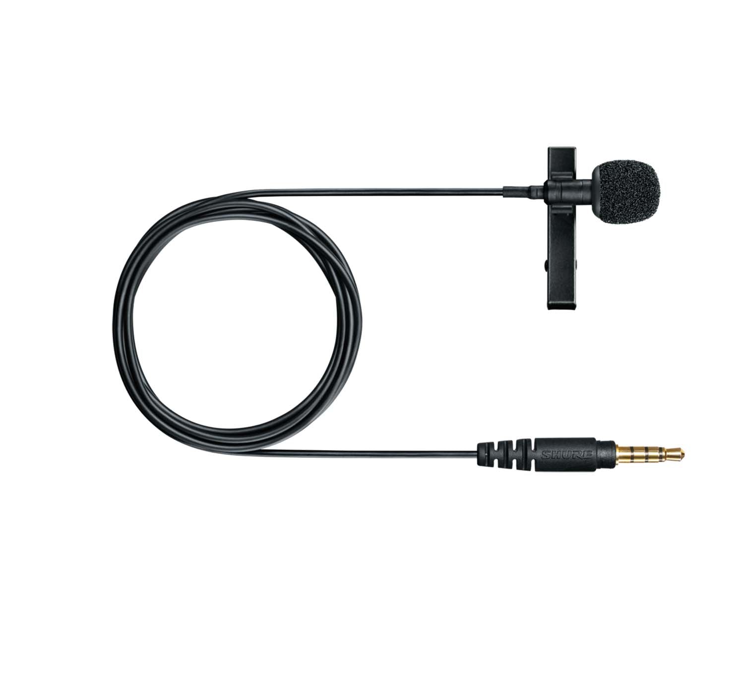 Shure MVL-3.5MM, Lavalier Microphone for Smartphone or Tablet - Hollywood DJ