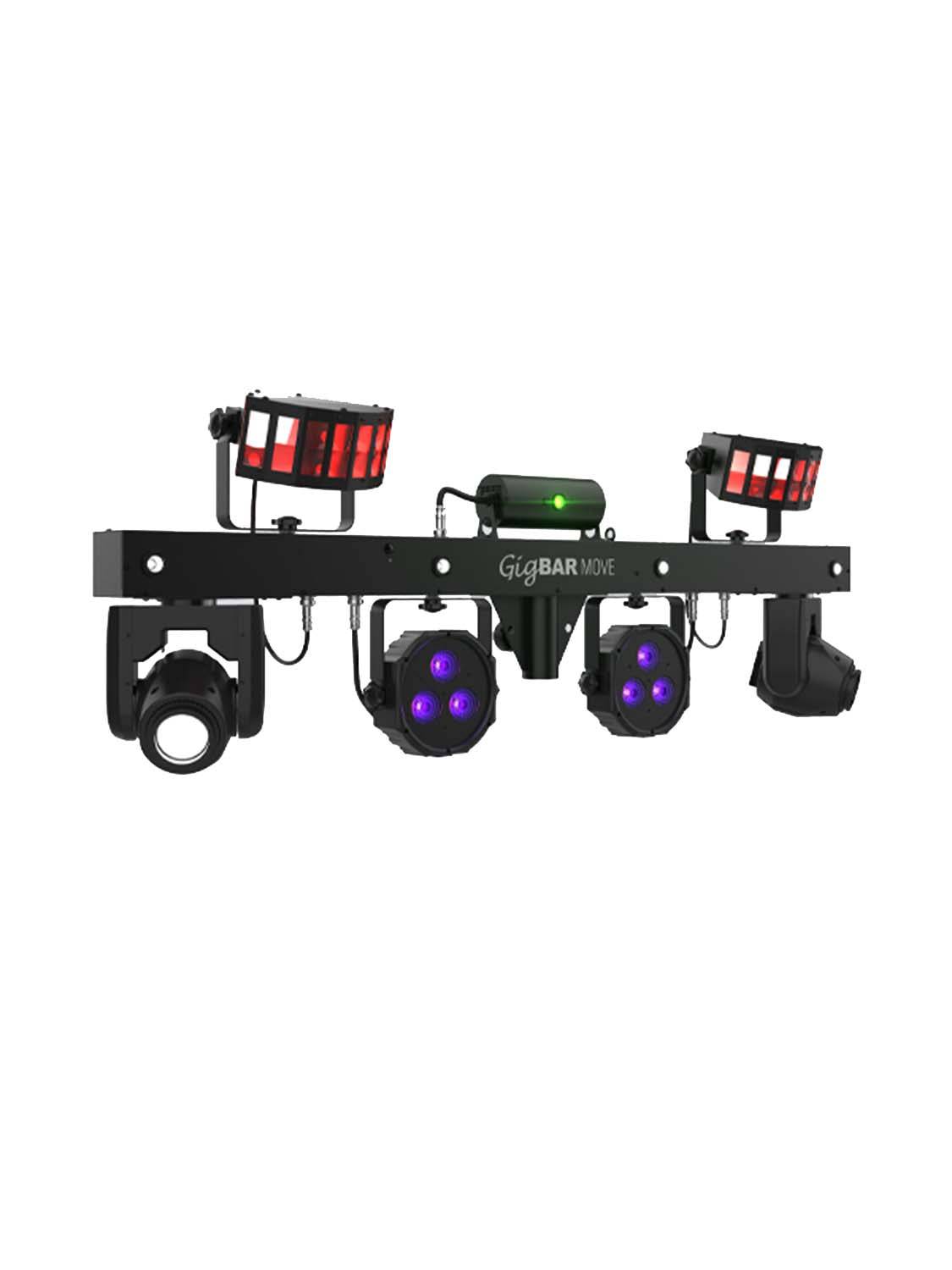 Chauvet DJ Package with Gigbar Move Lighting Stand and Hurricane 1800 Flex Fogger Machine - Hollywood DJ