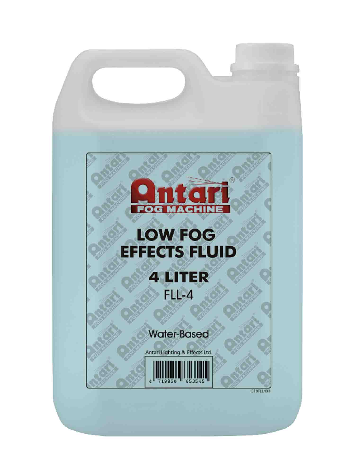 Antari FLL-4 Low Lying Fog Fluid - 4L Bottle - Hollywood DJ