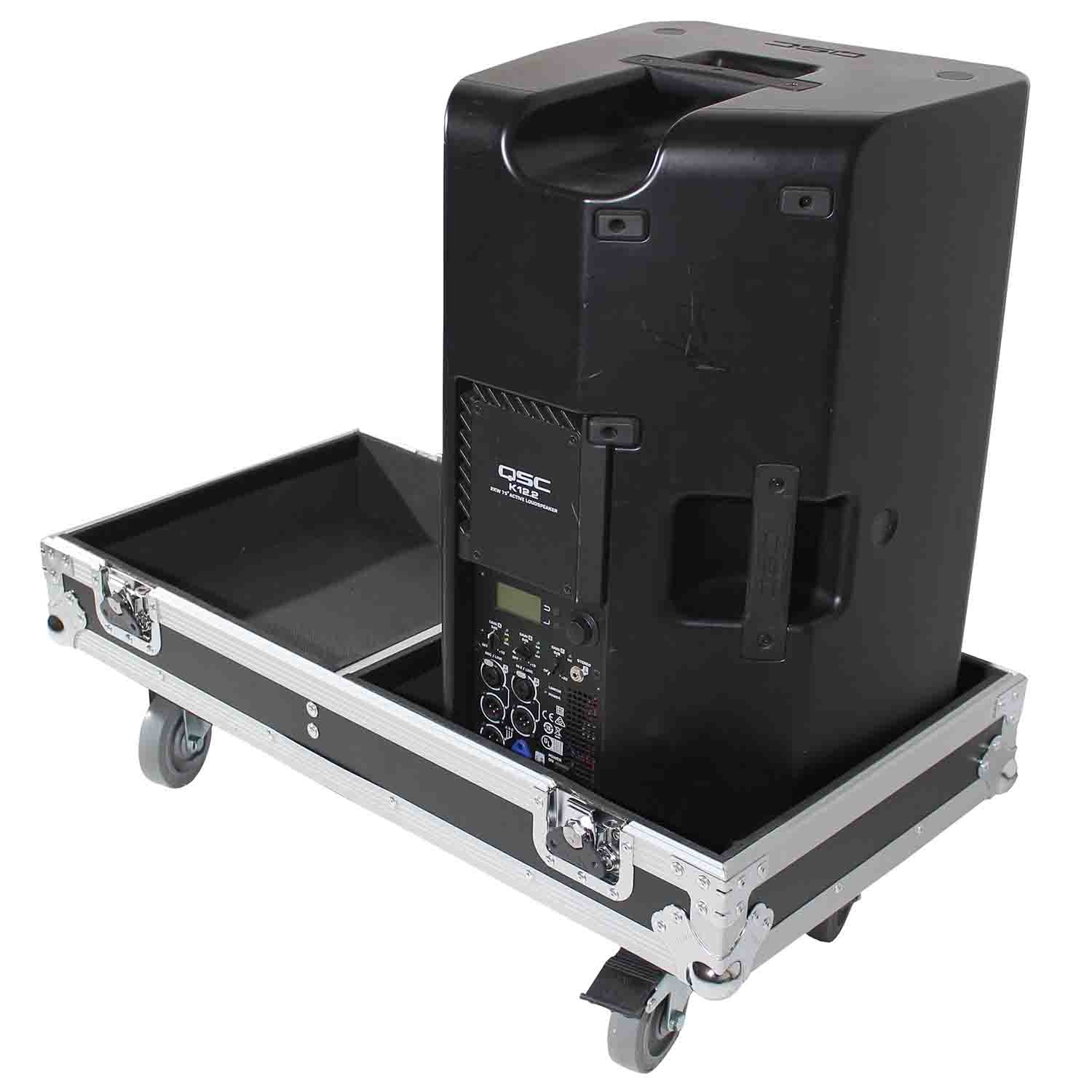 ProX X-QSCK12, ATA Style Flight Case for 2x QSC K12 or K12.2 Speakers - Hollywood DJ