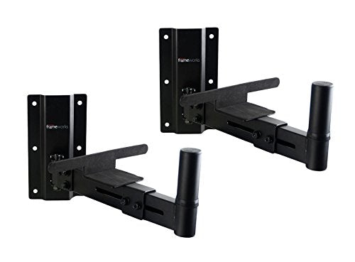 Gator Cases Gator GFWSPKWM100 Frameworks Adjustable Wall Mountable Speaker Stands