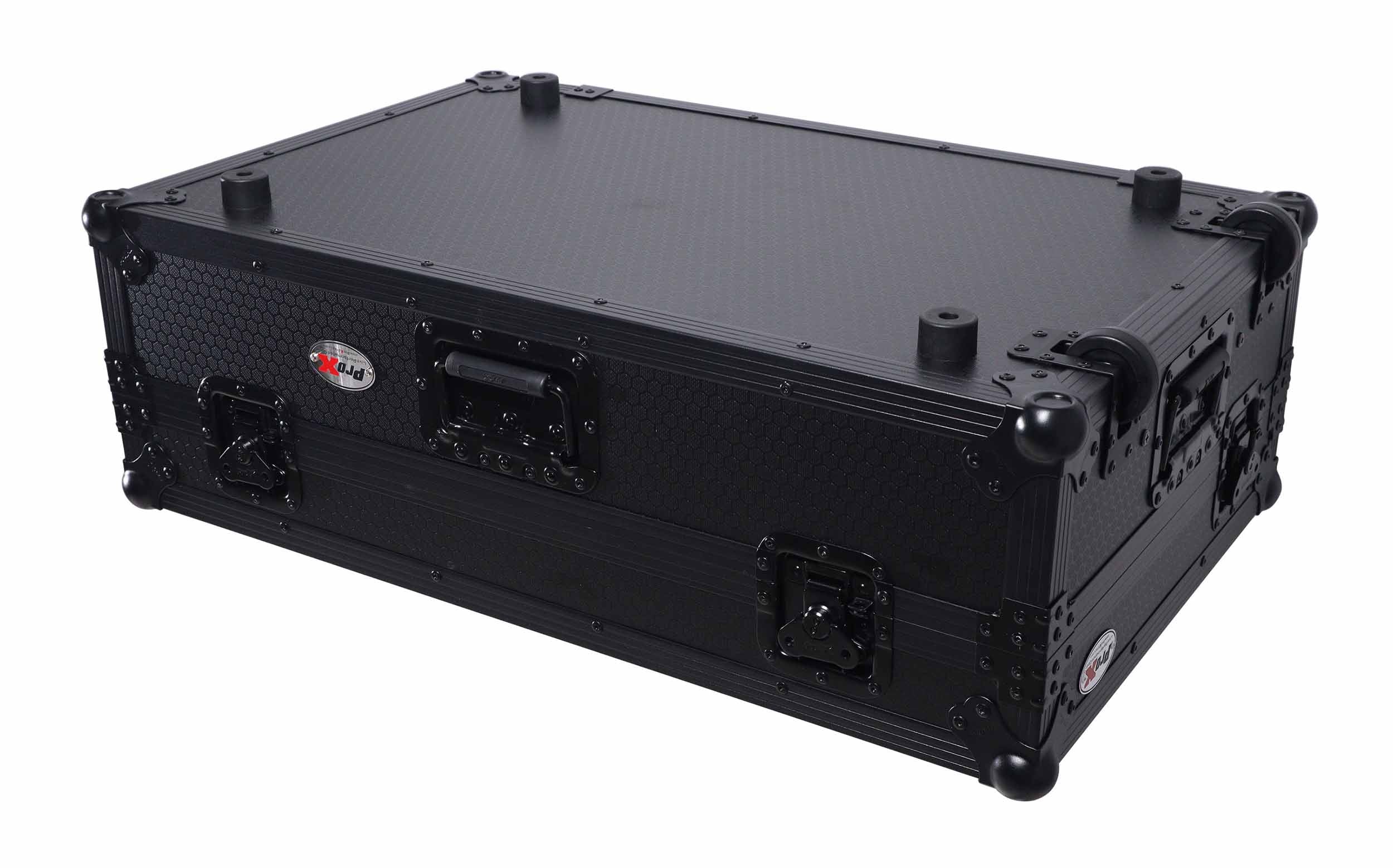 ProX XS-FLX102U WLTBL LED Flight Style Road Case for Pioneer DDJ-FLX10 DJ Controller with Laptop Shelf - Hollywood DJ