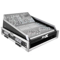 ProX T-2MRSS13ULT DJ Combo Flight Case For 13U Top Mixer-DJ and 2U Rack With Laptop Shelf ProX Cases