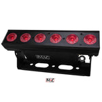 JMAZ JZ1009, Mad Bar HEX 6S 72w Battery Powered Linear Fixture with 6 HEX (RGBWA+UV) LEDs JMAZ