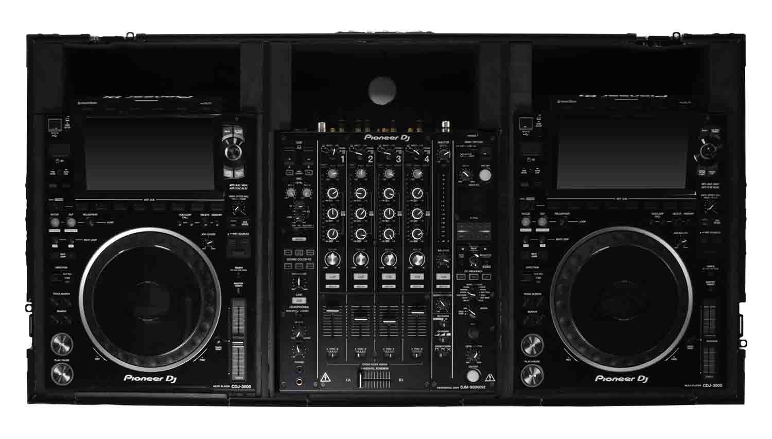 B-Stock: Odyssey 810158 Industrial Board DJ Case for 12" DJ Mixers and Two Pioneer CDJ-3000 Multi Players - Hollywood DJ