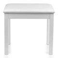 Gator Frameworks GFW-KEYBENCH-WDWH Traditional Wooden Keyboard and Piano Bench - White - Hollywood DJ