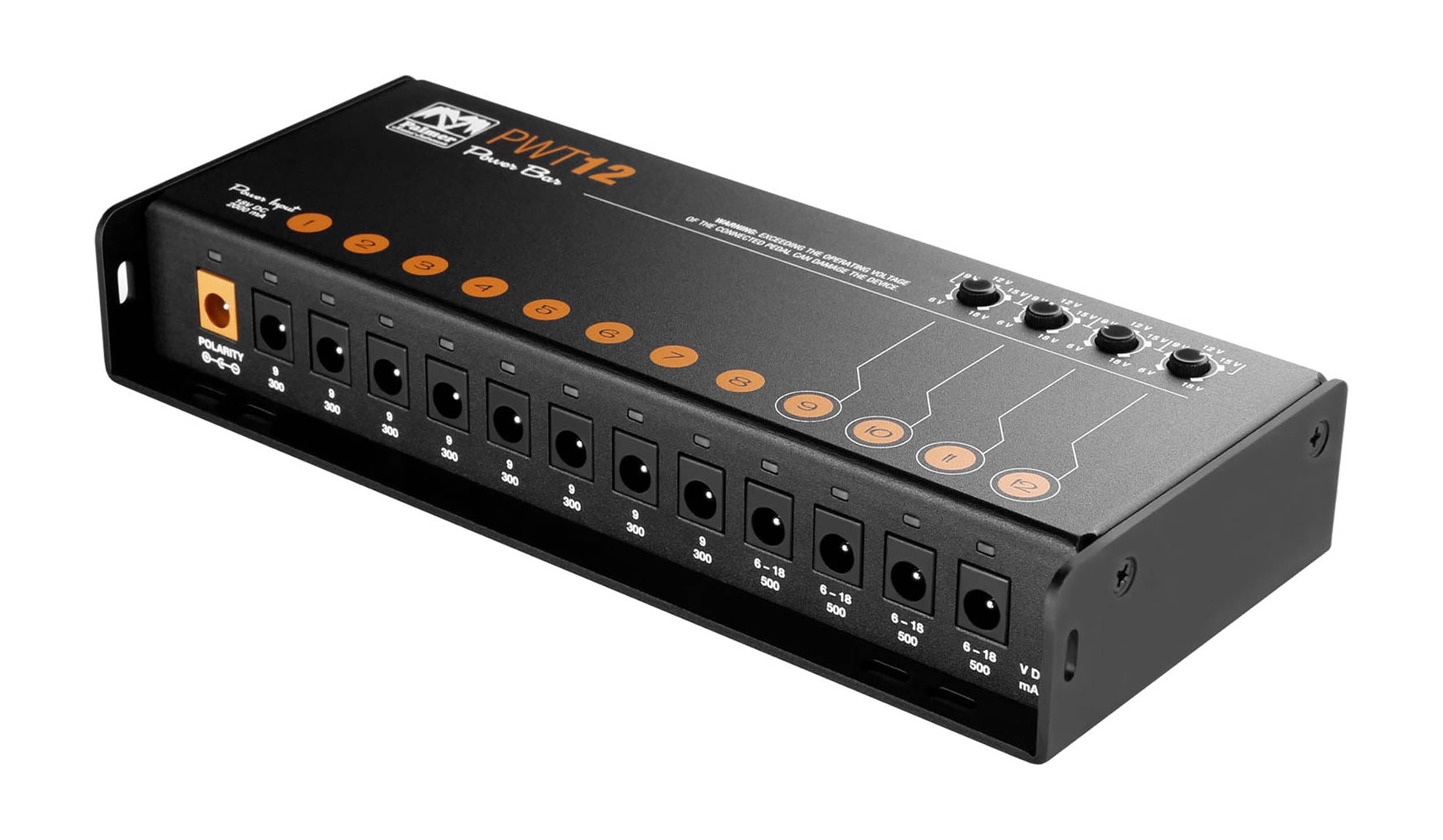 Palmer PWT12MK2, Universal 12-Outlet Pedalboard Power Supply by Palmer