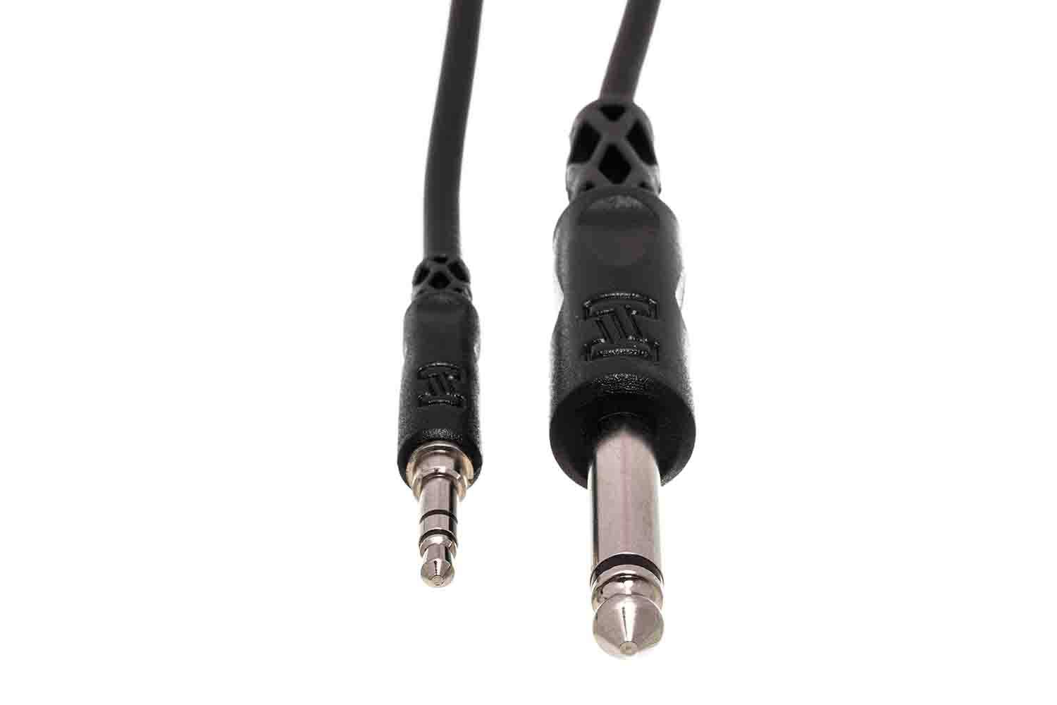 Hosa Mono Interconnect Cable, 1/4 in TS to 3.5 mm TRS - Hollywood DJ