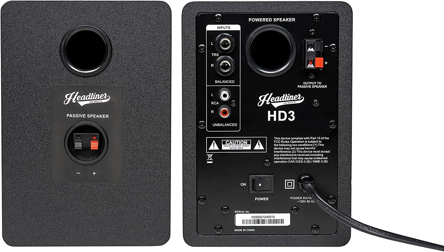Headliner HL90981 HD3 Monitors and Starlight USB Microphone Bundle for Recording - Hollywood DJ