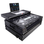 ProX XS-DDJREV7WLTBL DJ Flight Case for Pioneer DDJ-REV7 Digital Controller with Sliding Laptop Shelf and Wheels - Black Finish - Hollywood DJ