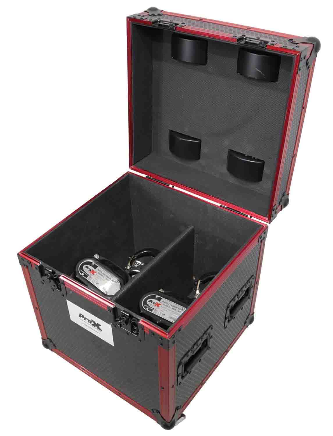 PROX XT-MCH2TX2-30FT Set of 2: 2 Ton Manual Chain Hoist 30 Ft (9 M) with Flight Case - Hollywood DJ