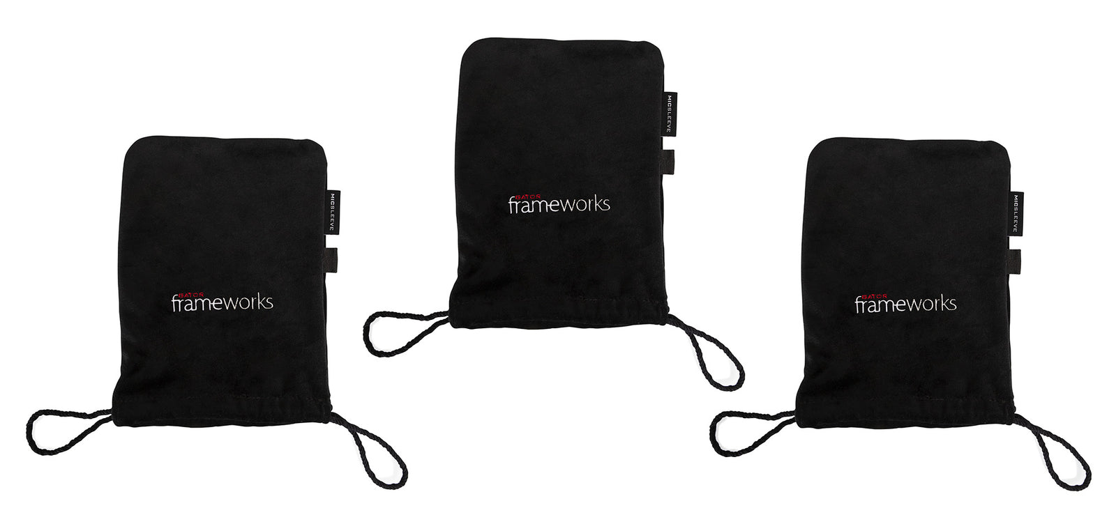 Gator Frameworks GFW-MICPOUCH-3PK Soft Bag for Studio Mics (3 Pack) - Hollywood DJ
