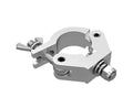 Global Truss X-PRO CLAMP/SLM12, Extra Heavy Duty M12 Slim Clamp for 50mm Tubing - Silver - Hollywood DJ
