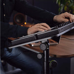 Gravity LTS TRAY 1, Laptop Tray with Adjustable Holding Pins - Hollywood DJ