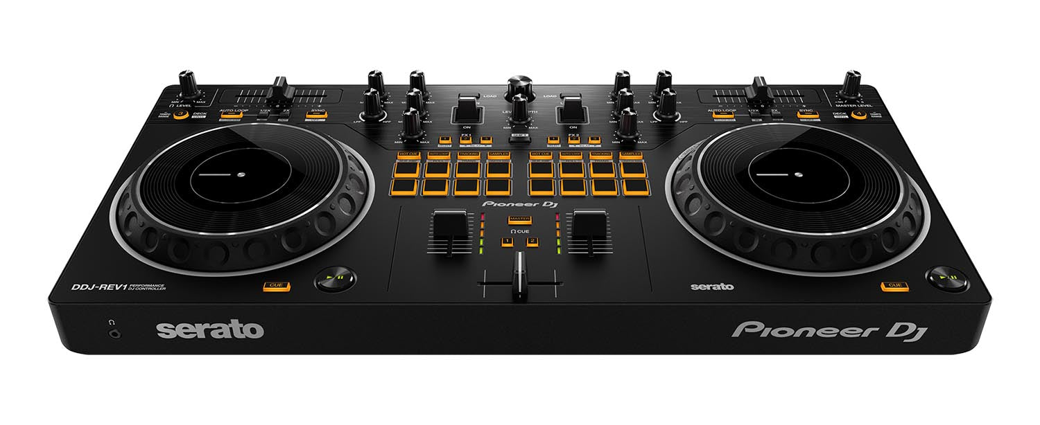 C-Stock: Pioneer DJ DDJ-REV1 Scratch-Style 2-Channel DJ Controller for Serato DJ Lite - Black - Hollywood DJ