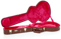 Gator Cases GW-335-BROWN Deluxe Wood Case for Semi-Hollow Guitars - Brown - Hollywood DJ