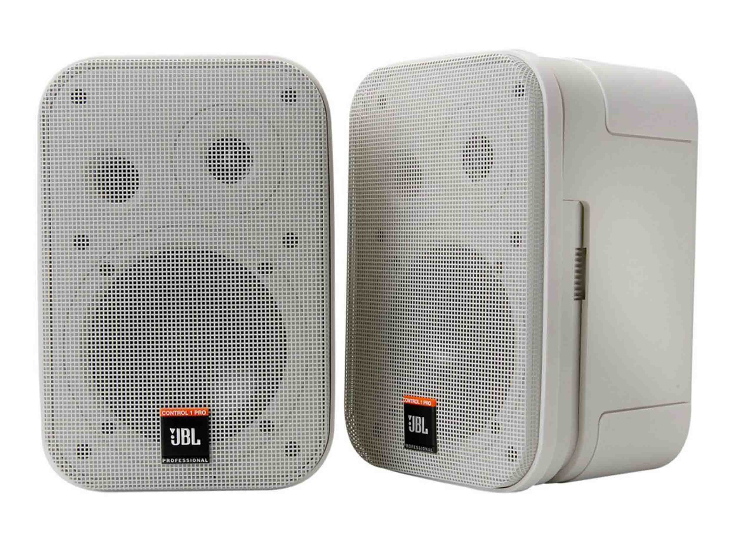 JBL C1PRO-WH, 5" Two-Way Professional Compact Loudspeaker - White Pair by JBL