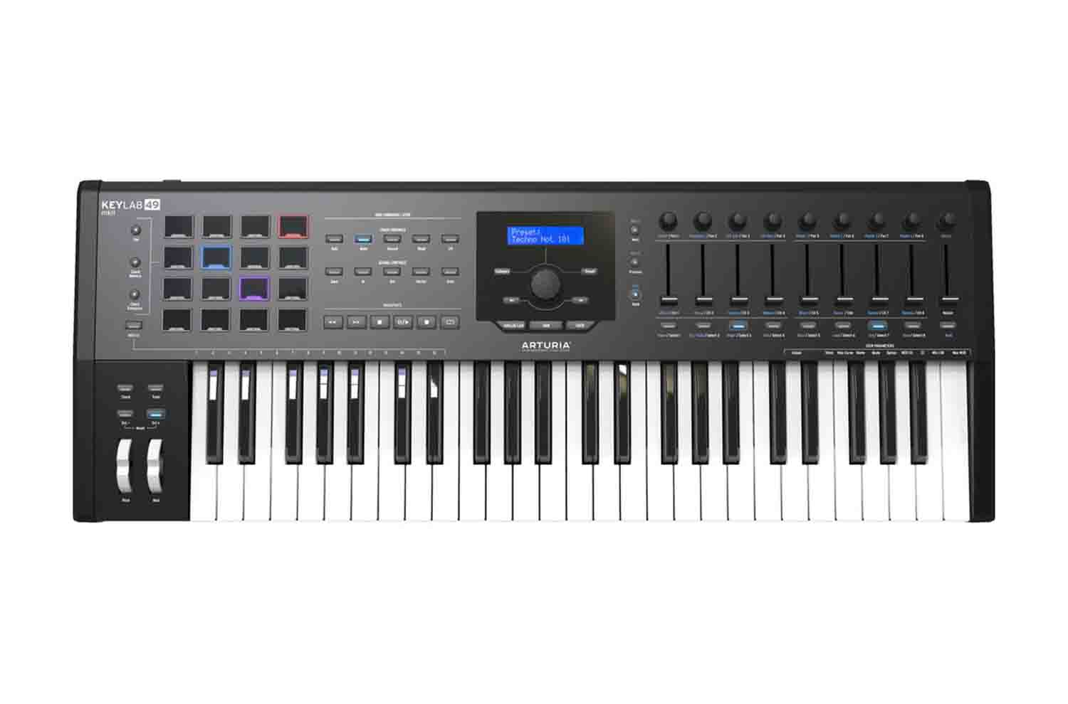 Arturia KEYLAB MkII 49 Professional MIDI Controller with Decksaver Protective Cover Bundle - Hollywood DJ