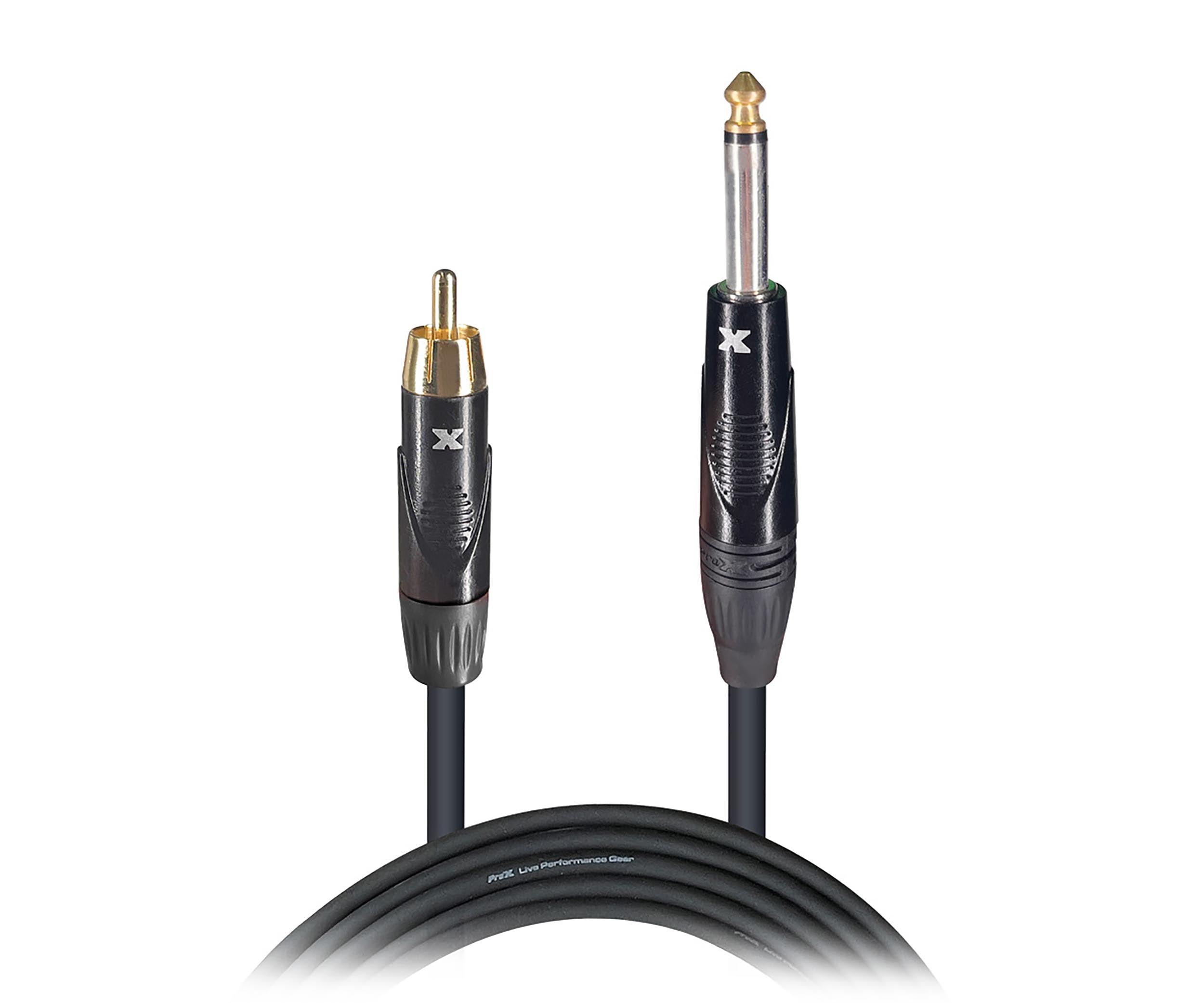 Prox XC-PR10 Unbalanced RCA Male to 1/4" Male High Performance Audio Cable - 10 Feet by ProX Cases