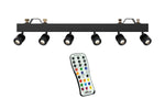 Chauvet DJ PINSPOT BAR High-Output Bar 6 Independent Pinspots Lights With IRC-6 Remote Control - Hollywood DJ
