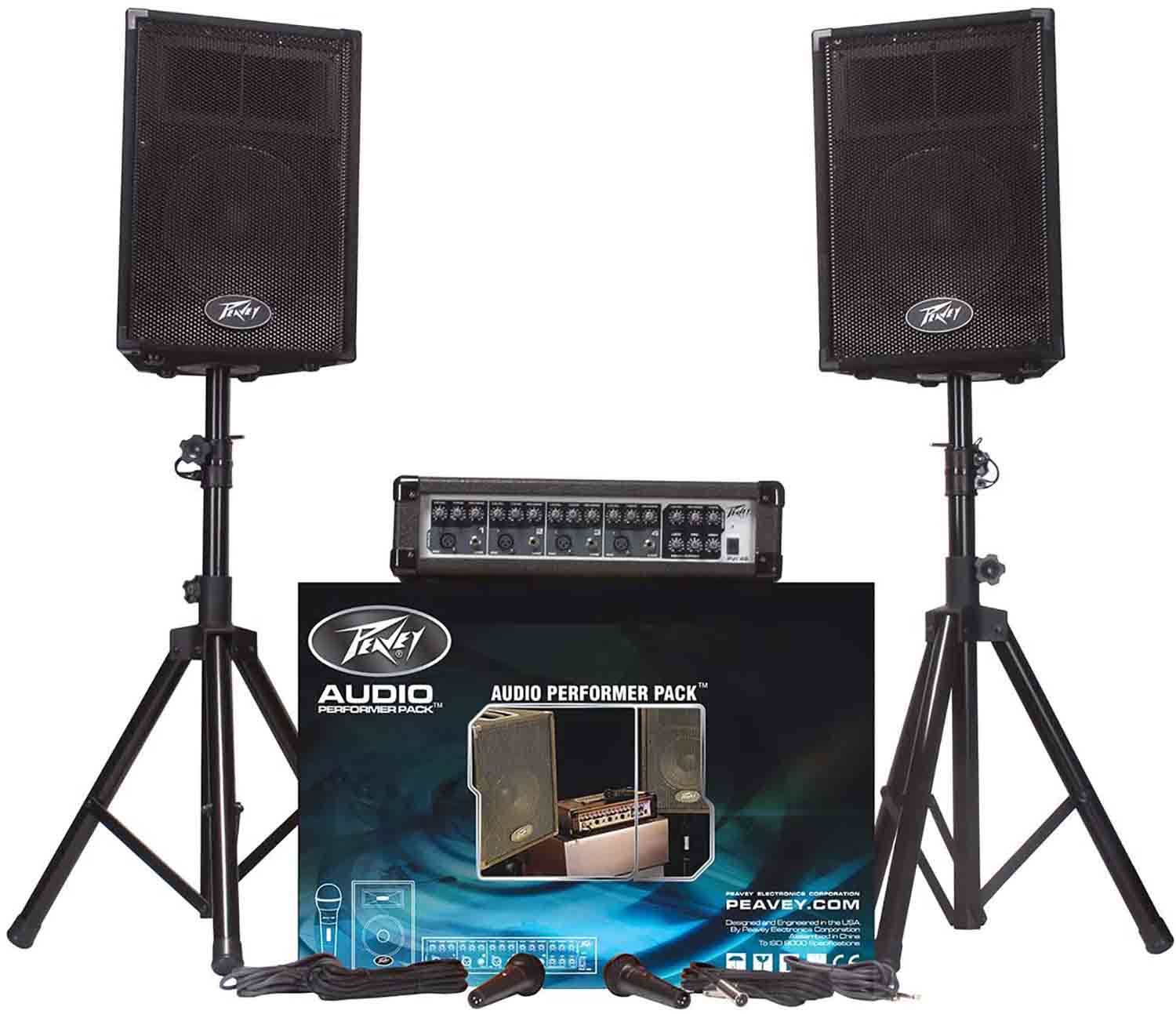 Peavey Audio Performer Pack Complete Portable PA System - Hollywood DJ