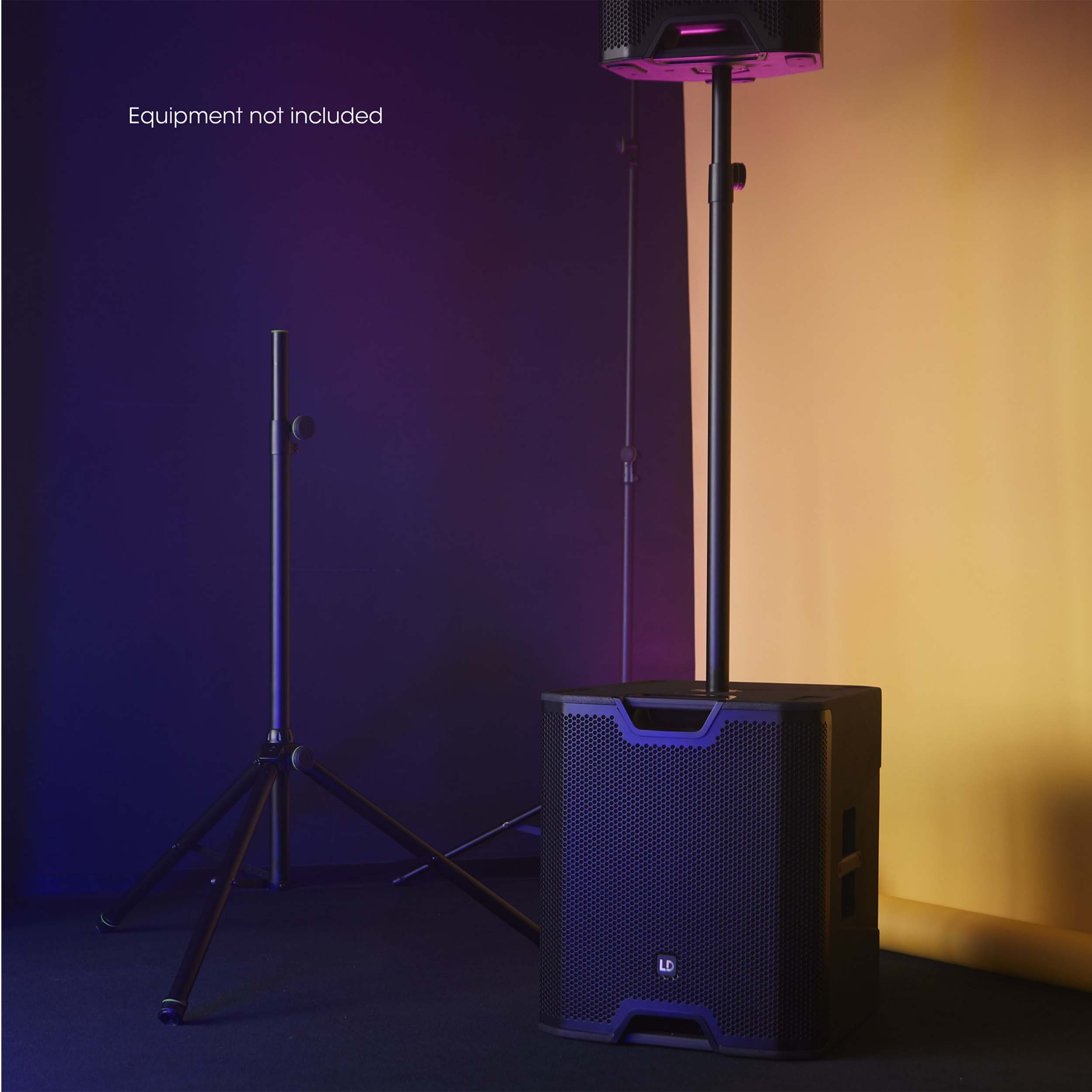 Gravity SP 2342 GS B, Adjustable Gas Spring Speaker Pole 35 mm to M20, 1790 mm - Hollywood DJ