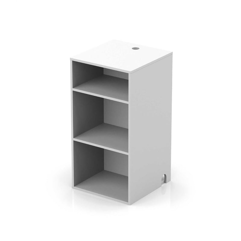Glorious Modular Mix Rack with 3-part Construction – White - Hollywood DJ