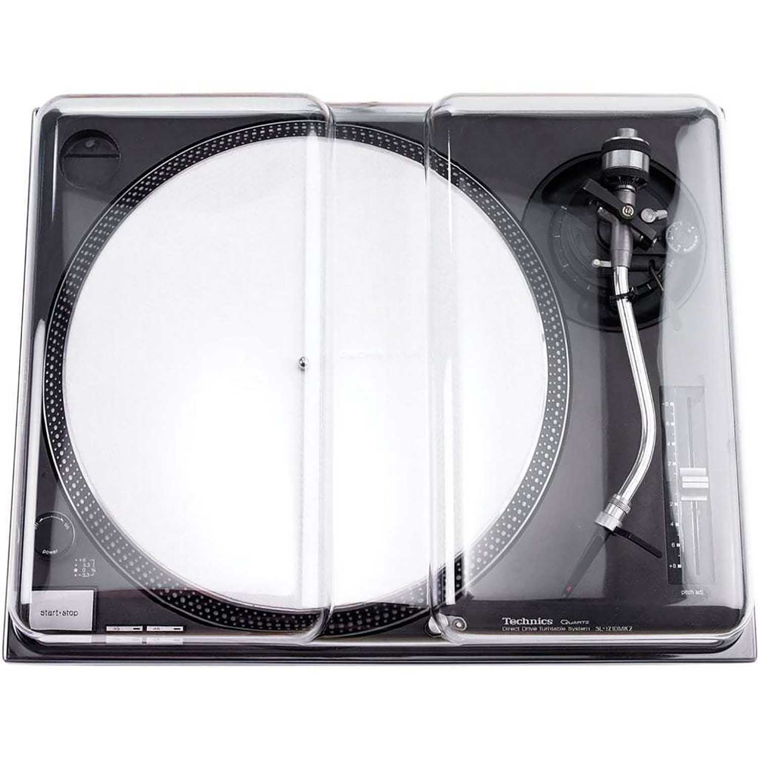 Decksaver DS-PC-SL1200 Protection Cover for Technics SL-1200, Pioneer PLX-1000 and PLX-CRSS12 Turntable - Hollywood DJ