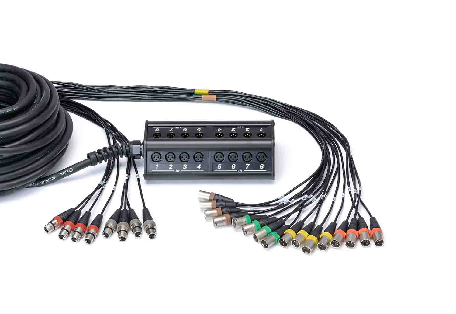 Cordial CYB16-8C, Multicore System with 16 IN 8 OUT - 30 Meter - Hollywood DJ