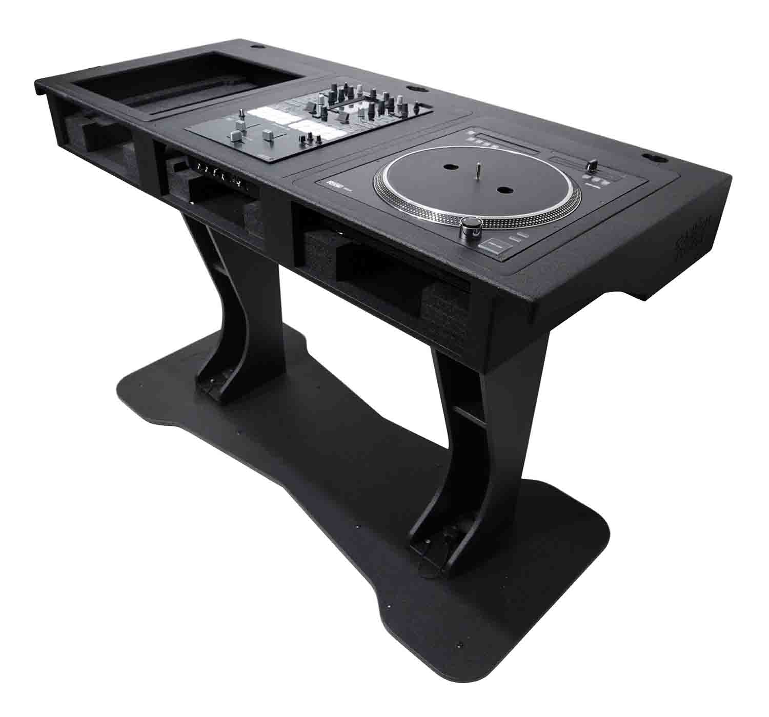 ProX XZF-DJTCDMBLCASE, DJ Booth for Two Pioneer CDJ-2000, Denon SC6000 CD Player and RANE Twelve Turntables - Hollywood DJ