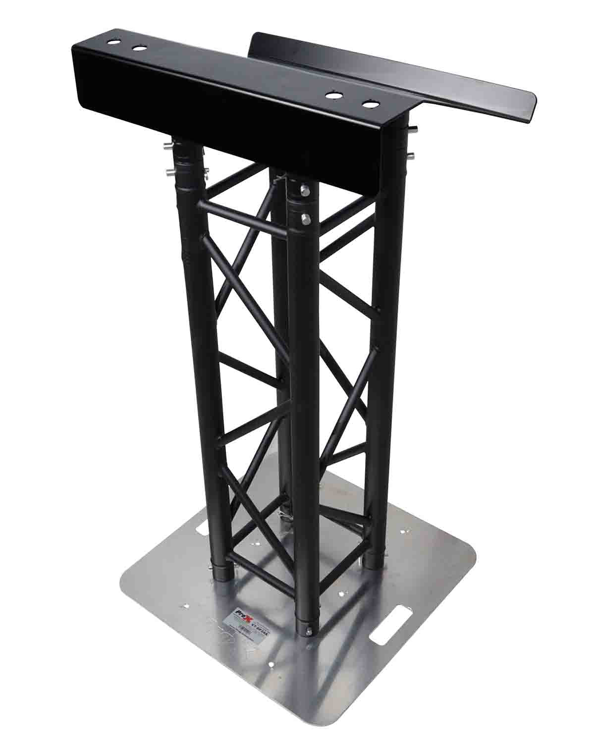 ProX XT-LECTERN24 BL, 24" Truss Lectern for D-Series Connectors with 4x Punched - Hollywood DJ