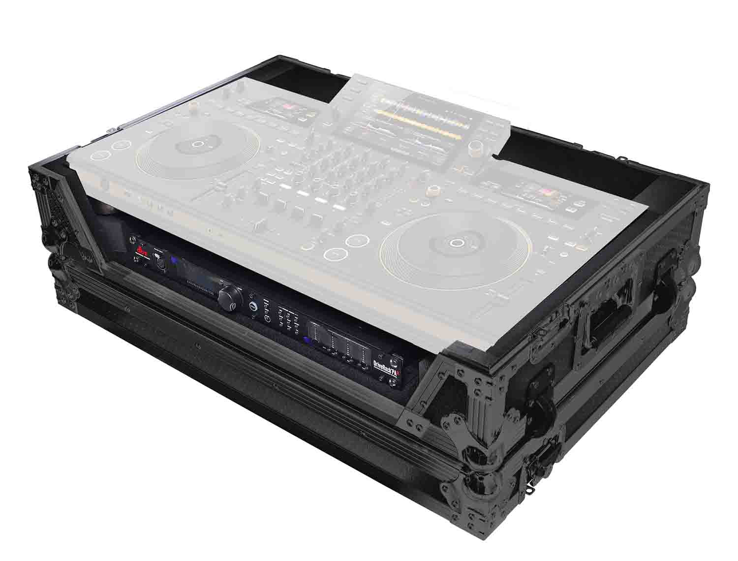 B-Stock: ProX XS-OPUSQUADWBL Flight Style Road Case for Pioneer Opus Quad DJ Controller with 1U Rack Space and Wheels - Black by ProX Live Performance Gear