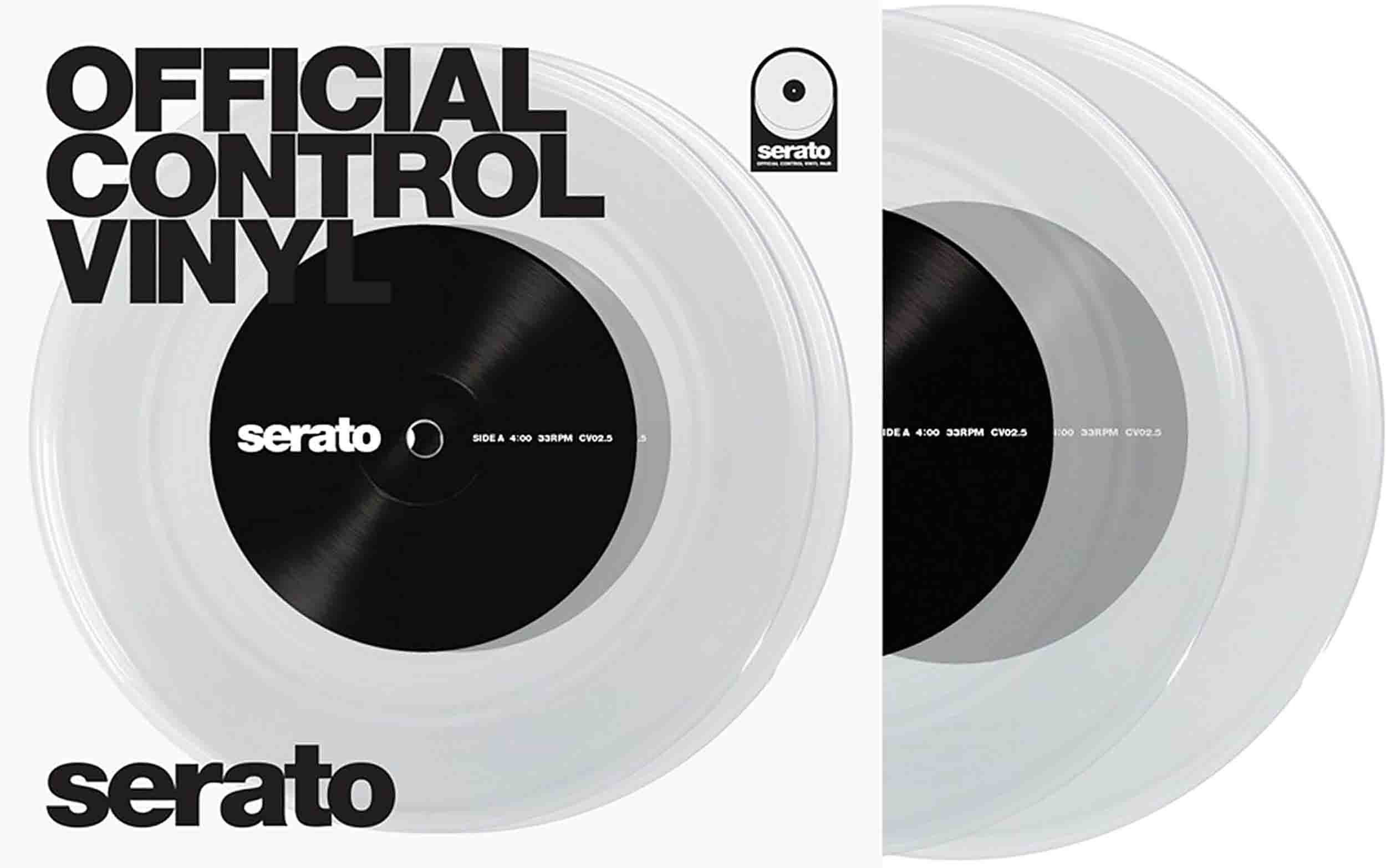 B-Stock: Serato SCV-PS-CLE-7, 7-inch Control Vinyl Clear Pair - Hollywood DJ