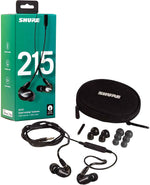 Shure SE215-K+UNI Sound Isolating Earphones with Mic - Black - Hollywood DJ