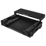Odyssey FZGSRANEONEW1BL DJ Flight Case for Rane One with 1U Rack Space and Glide Platform - Black - Hollywood DJ