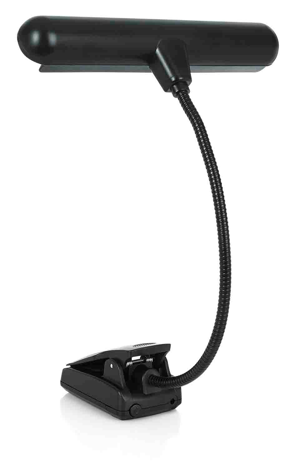 Gator Frameworks GFWMUSLEDR Clip-on Red LED Music Lamp with Adjustable Neck - Hollywood DJ
