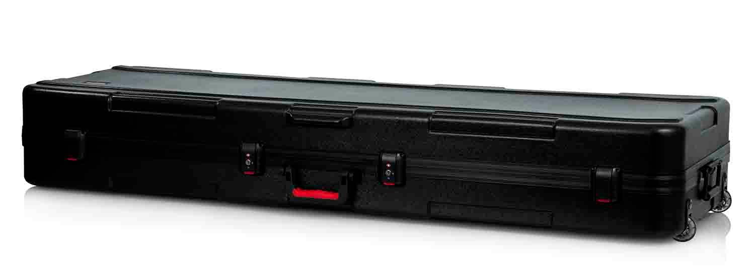 Gator Cases GTSA-KEY88D Keyboard Case for Extra Deep 88-note Keyboards with Wheels - Hollywood DJ