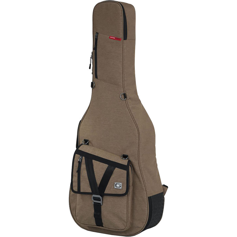 Gator GT-ACOUSTIC-TAN Transit Series Acoustic Guitar Gig Bag With Tan Exterior by Gator Cases