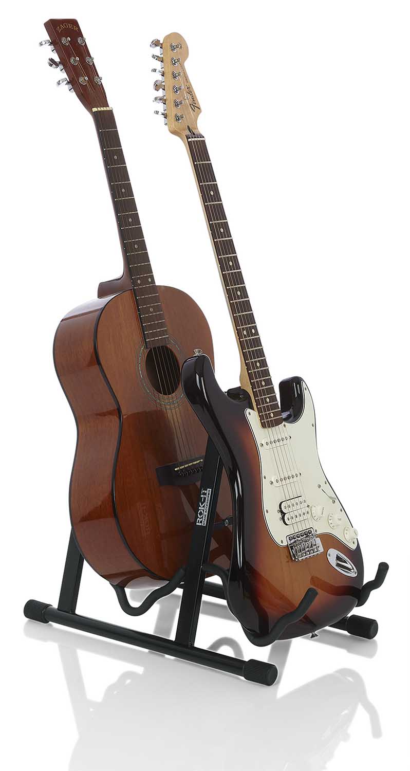 Gator RI-GTRAU2X A-Frame Double Guitar Stand - Hollywood DJ