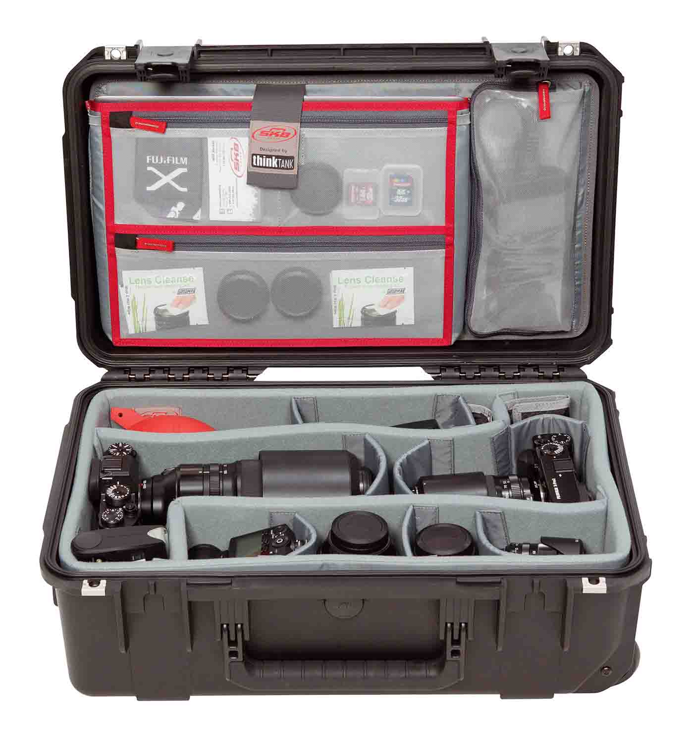 SKB Cases 3i-2011-7DL iSeries 2011-7 Rolling Waterproof Case with Think Tank Dividers and Lid Organizer - Hollywood DJ