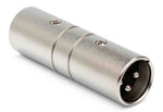 Hosa GXX-144 XLR3M to XLR3M Gender Changer - Hollywood DJ