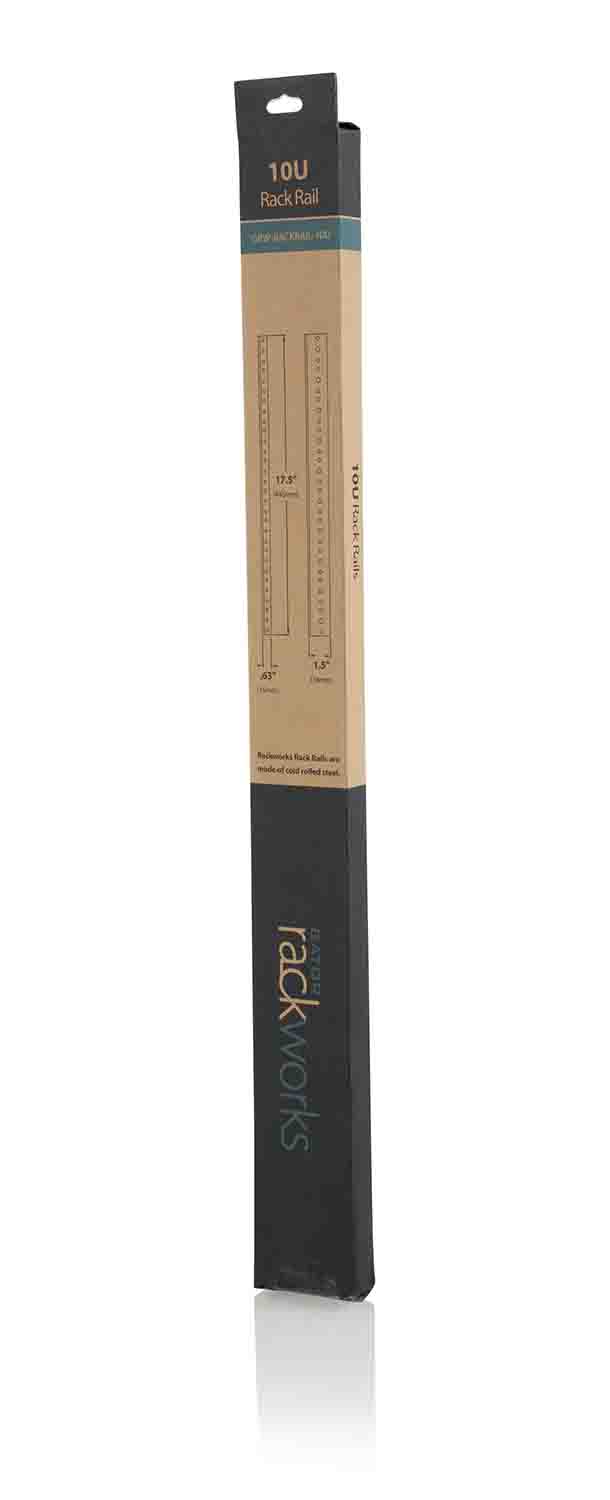 Gator Cases GRW-RACKRAIL-10U Rack Rails 10U - Pair - Hollywood DJ
