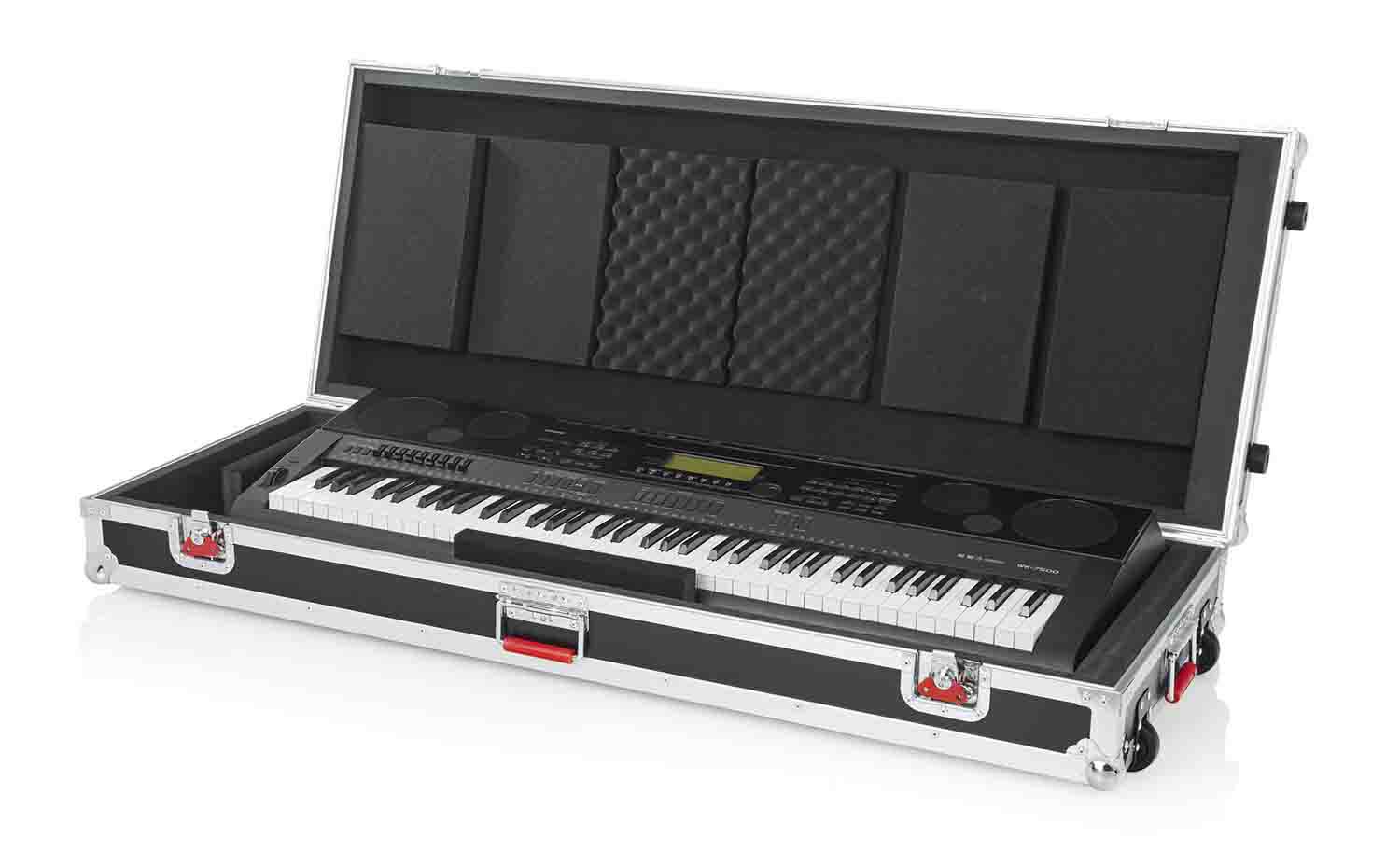 Gator Cases G-TOUR 76V2 Road Case for 76 Note Keyboards with Wheels - Hollywood DJ