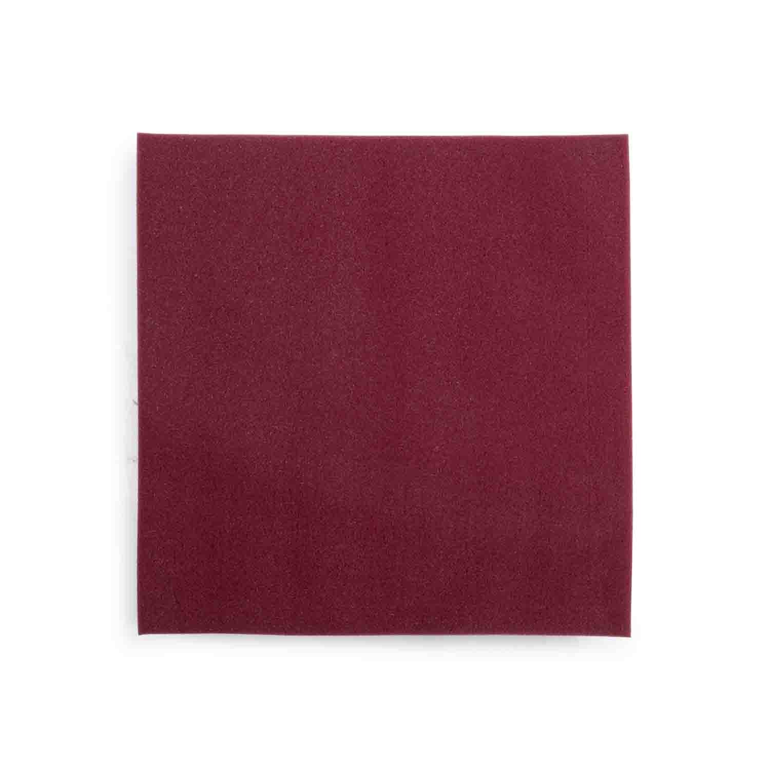 Gator Frameworks GFW-ACPNL1212PBDY-2PK 2 Pack of Burgundy 12x12" Acoustic Pyramid Panel - Hollywood DJ