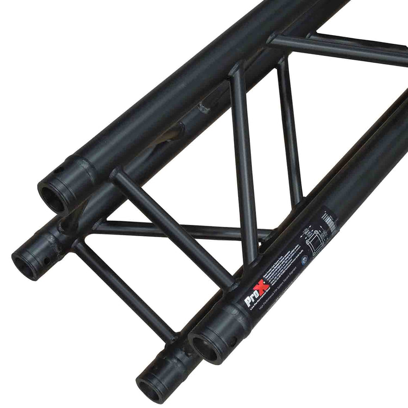 ProX XT-SQ328BLK F34 Truss Segment Black Powder Coated - 3.28 Feet - Hollywood DJ