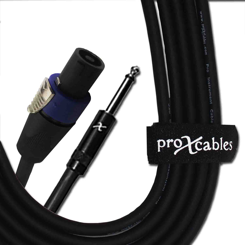 ProX XC-SQ50, 12 AWG SpeakOn to 1/4" TS High Performance Speaker Cable - 50 Feet - Hollywood DJ